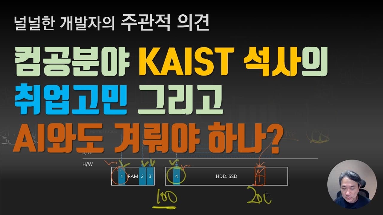 컴공분야 KAIST 석사의 취업고민. 그리고 AI와도 겨뤄야 하나?