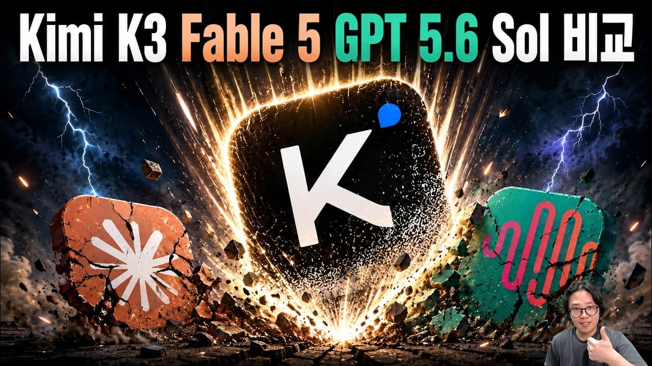 Kimi K3 vs GPT 5.6 Sol vs Claude Fable 5 리뷰