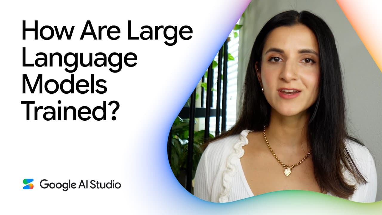 How are large language models trained?