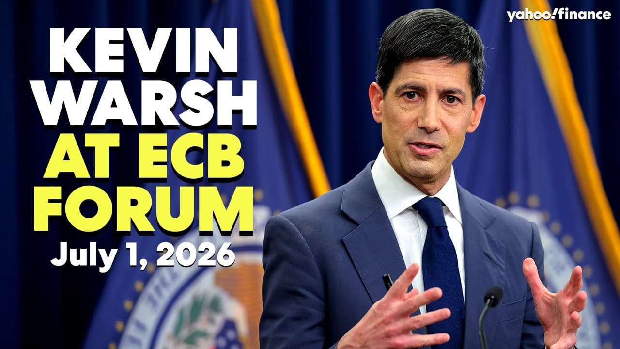LIVE: Fed Chairman Kevin Warsh speaks at ECB Forum