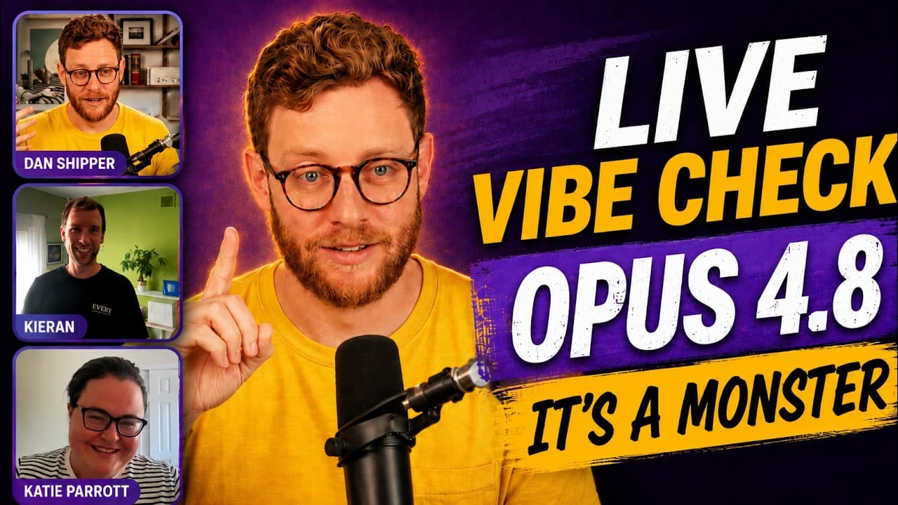 LIVE VIBE CHECK: Opus 4.8—IT''S A MONSTER