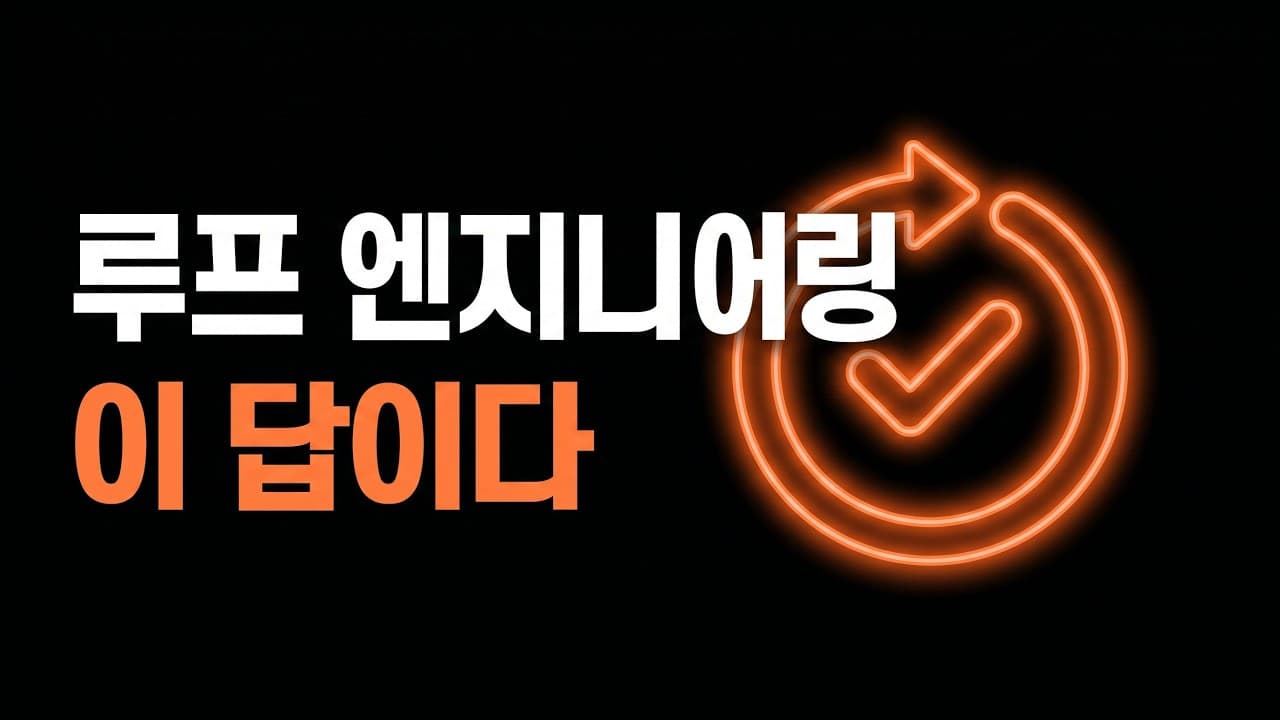 루프 엔지니어링이 답이다 — AI를 자동으로 진화시키는 법