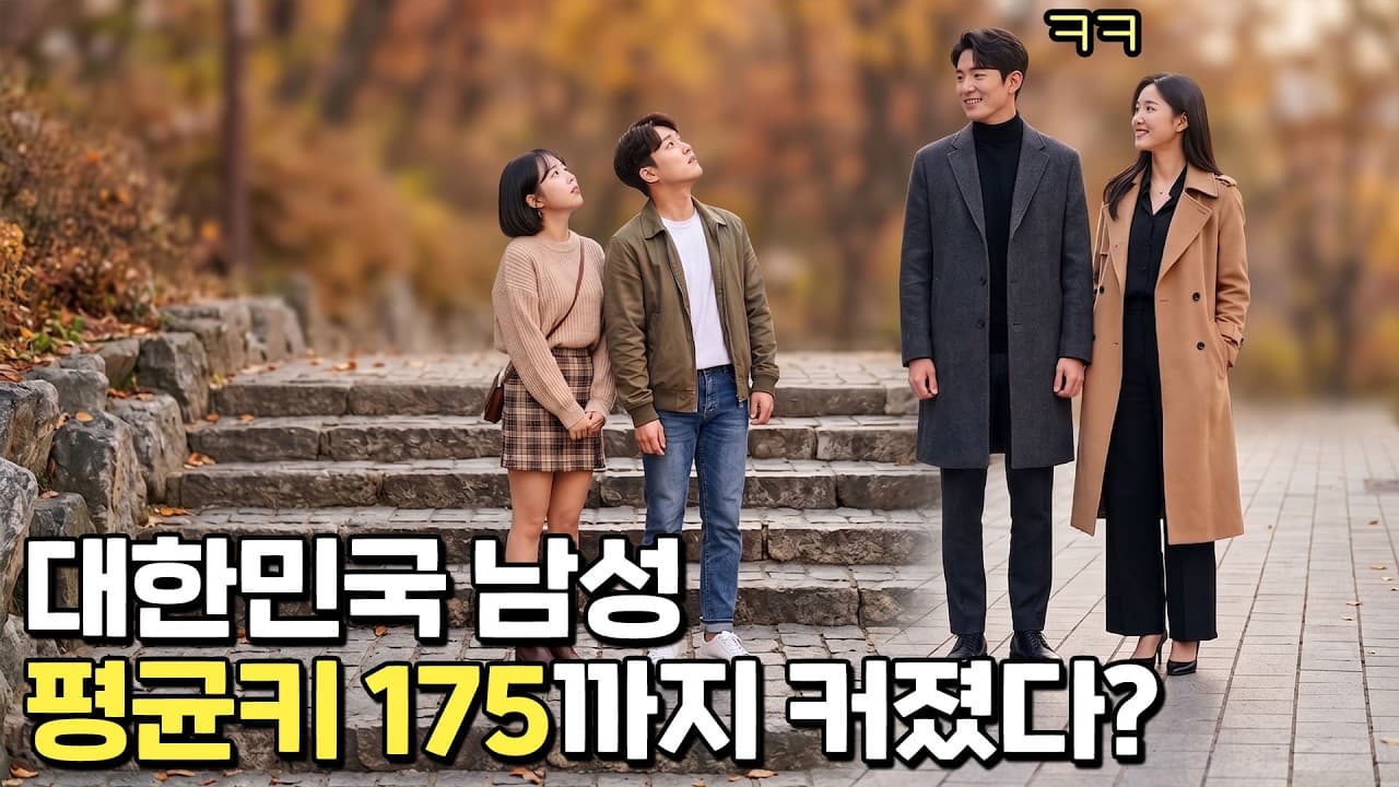 키작남이 줄고, 키큰남이 늘었다.