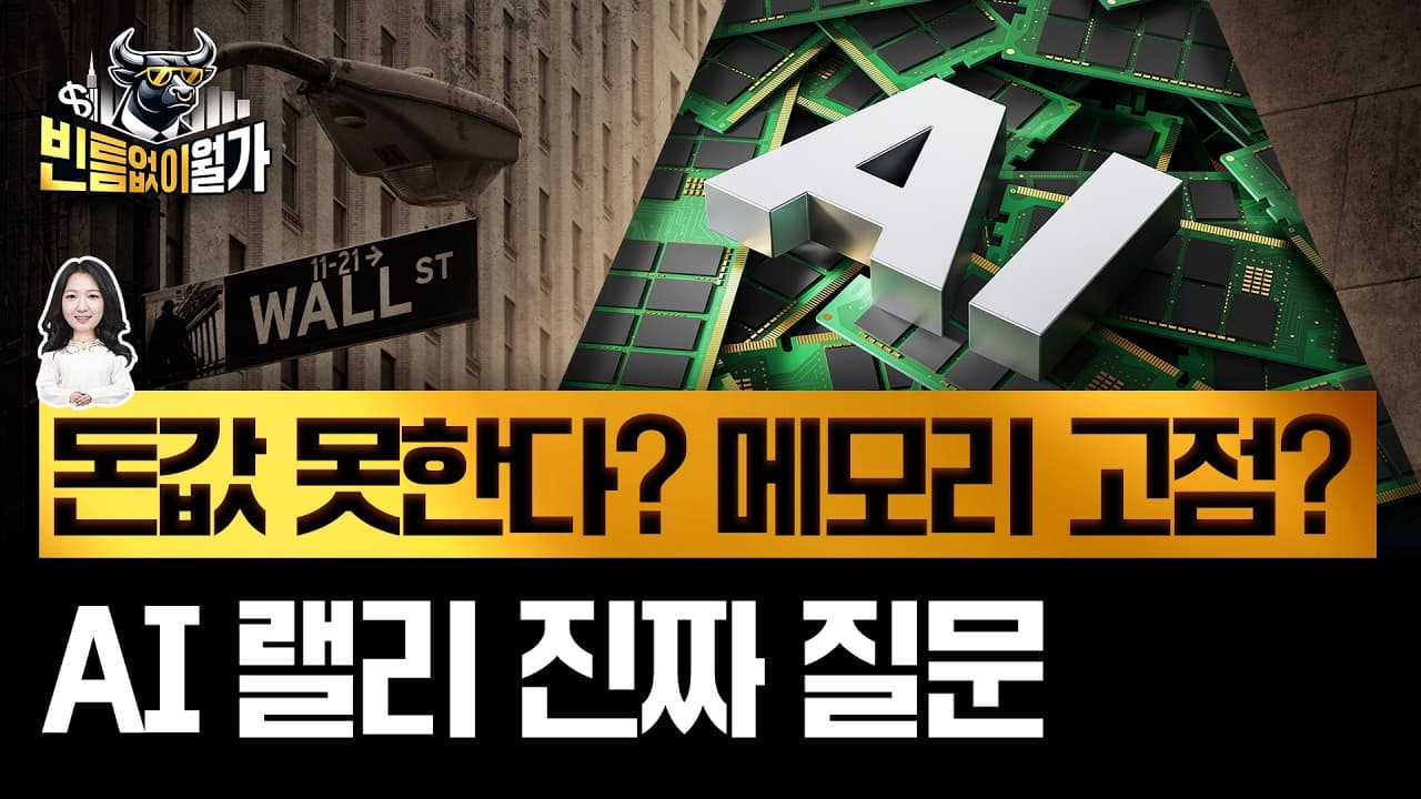 AI CAPEX 지속가능? 반도체 피크아웃? 지금 AI 투자자들이 가장 궁금한것 총정리