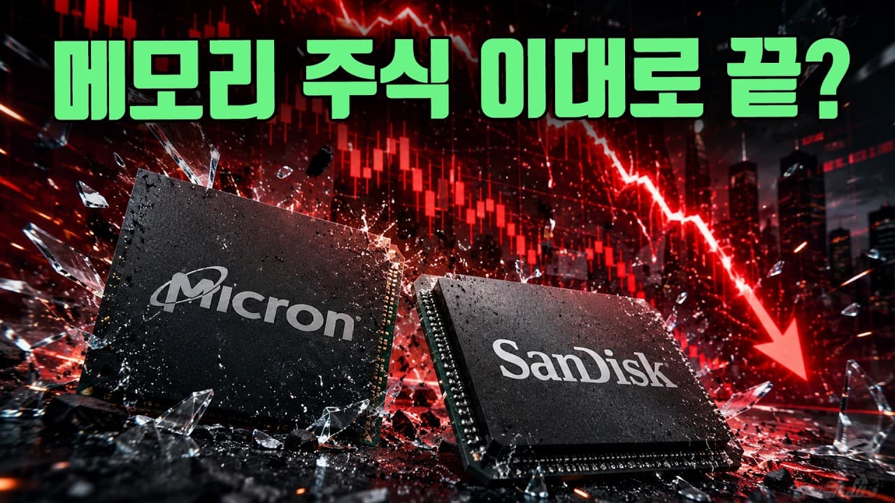 마이크론 샌디스크 연이틀 하락? 메모리 주식 이제 끝인가?