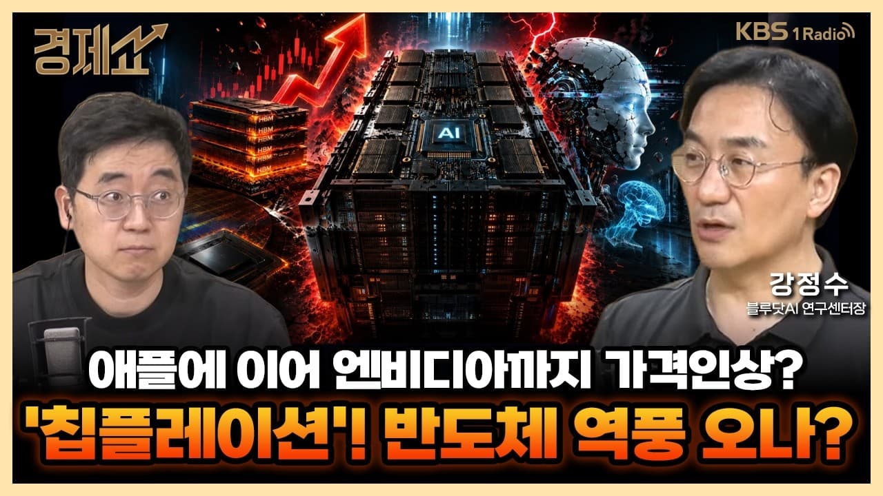 엔비디아도 15% 가격 인상!삼성전자, SK하이닉스용 압박일까? with. 강정수 블루닷AI 연구센터장｜채상욱의 경제쇼｜KBS 260824 방송