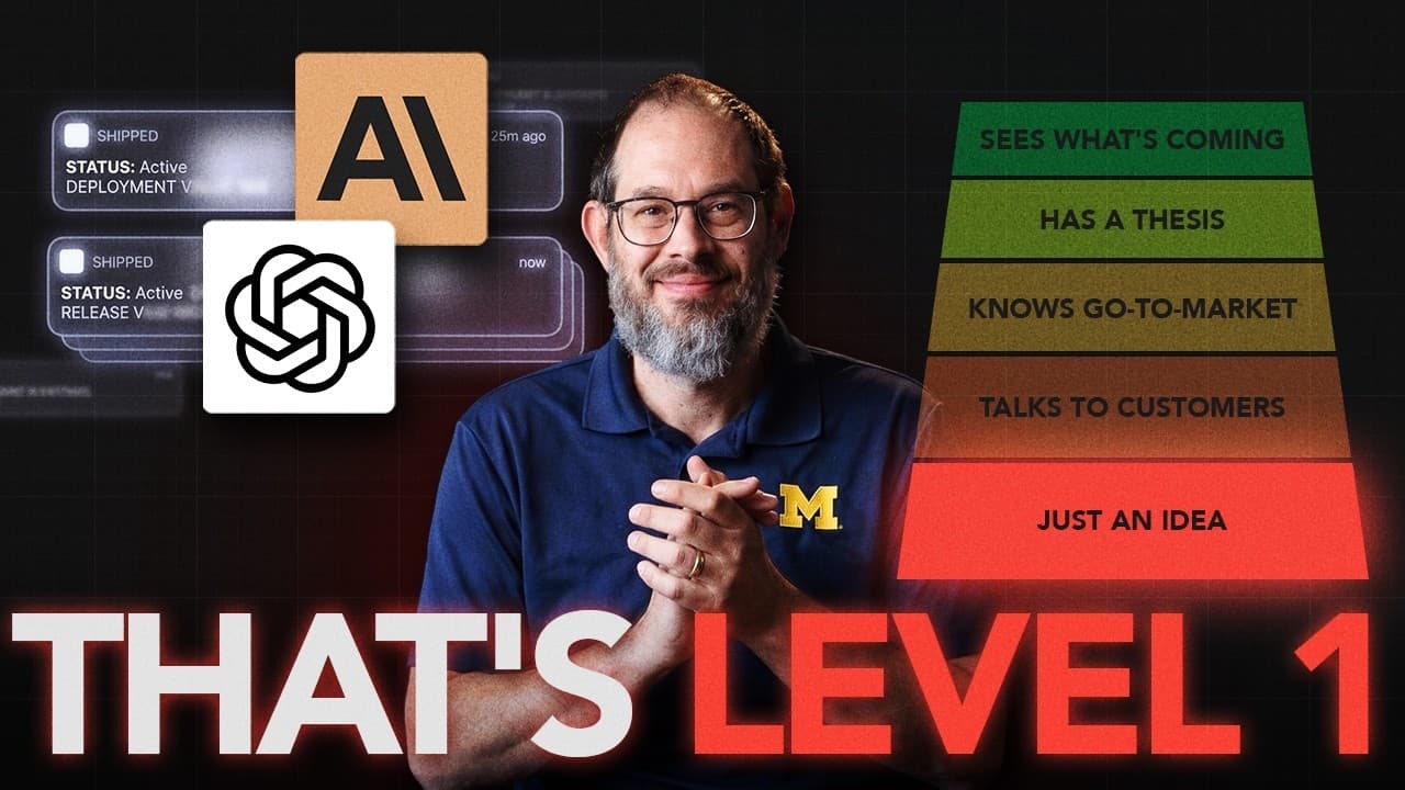 If OpenAI And Anthropic Are Discouraging You, You''re Probably A Level 1 Builder.
