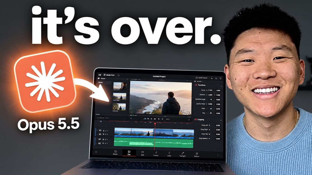 Opus 5.5 Just Changed Video Editing Forever (free skills)