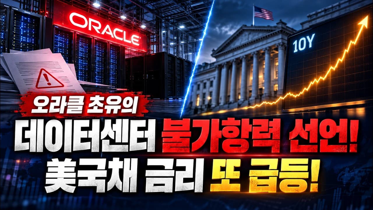 [D-6] 오라클 초유의 데이터센터 불가항력 선언! 美국채 금리 또 급등!