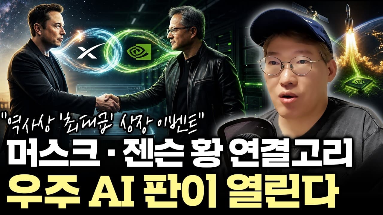 스페이스X 상장, 엔비디아도 올라탄다?" 젠슨 황이 꺼낸 ''우주 치트키''의 정체 #spacex #nvda