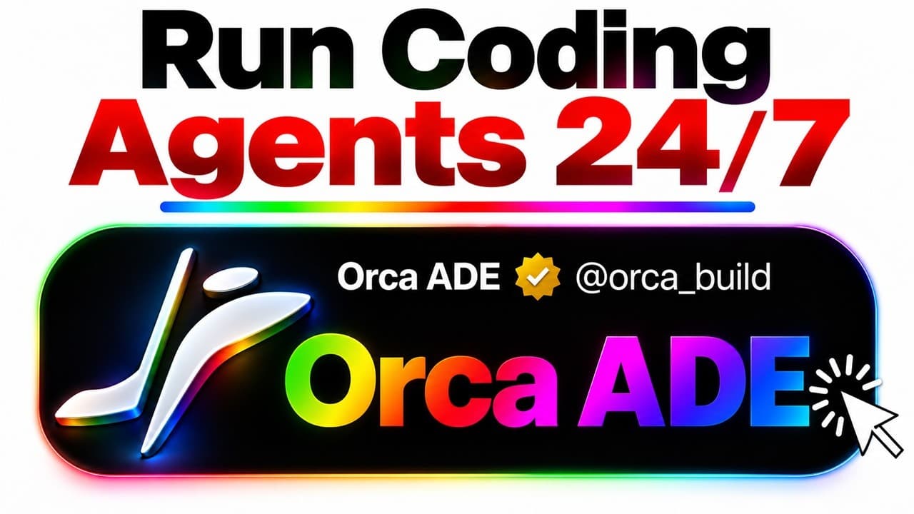 Orca ADE: New FREE AI Coding Agent!