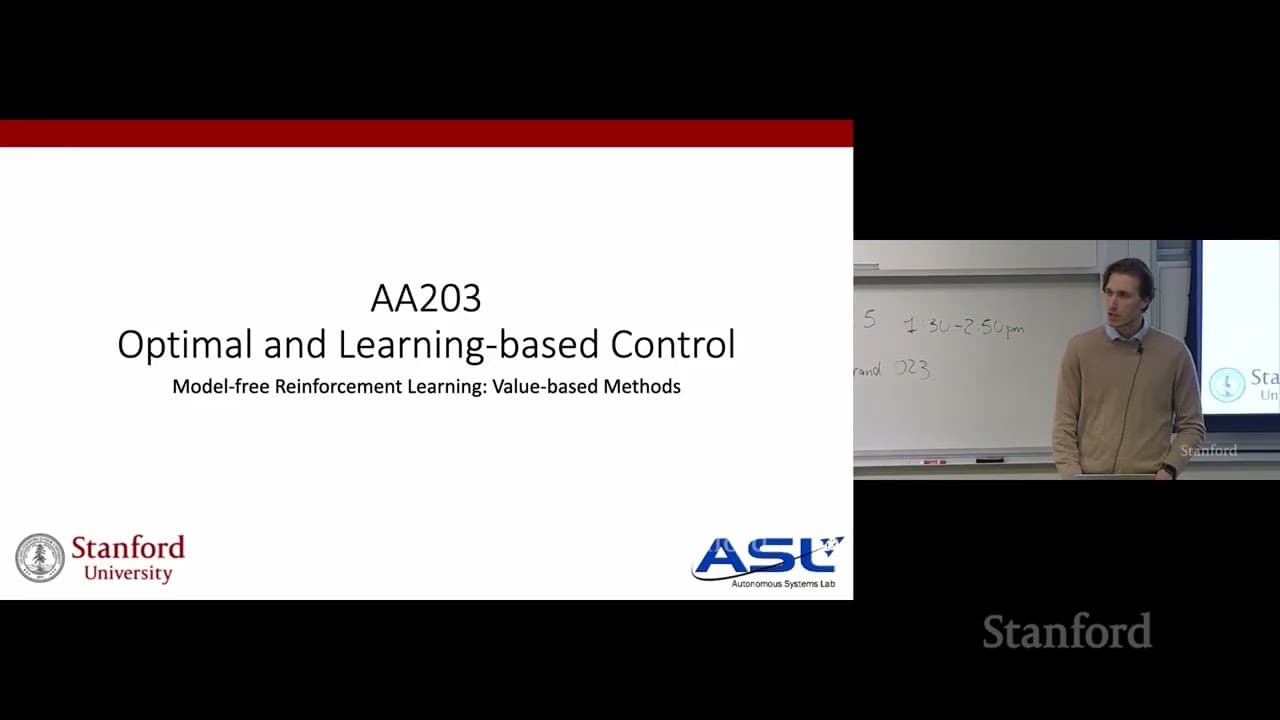 Stanford AA203 Optimal and Learning-Based Control