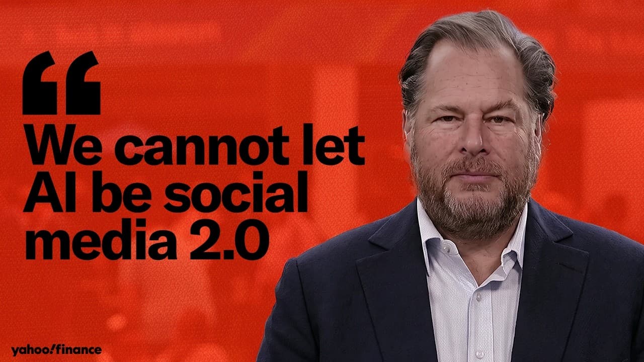 Salesforce CEO Marc Benioff: "We cannot let AI be social media 2.0