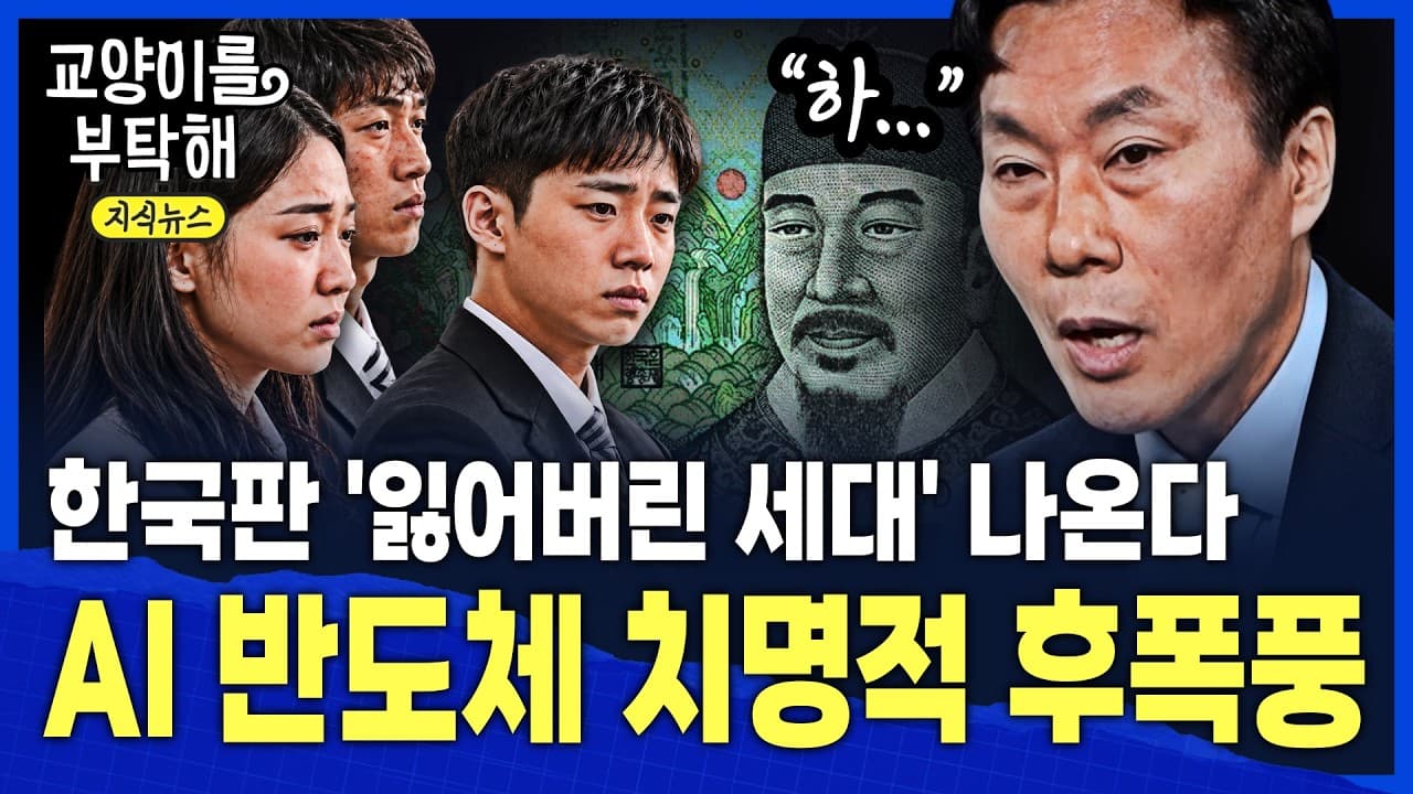 [지식뉴스] "한국판 ''잃어버린 세대'' 나온다"...길 잃은 20대, AI 반도체 호황이 치를 ''치명적 대가'' / 교양이를 부탁해