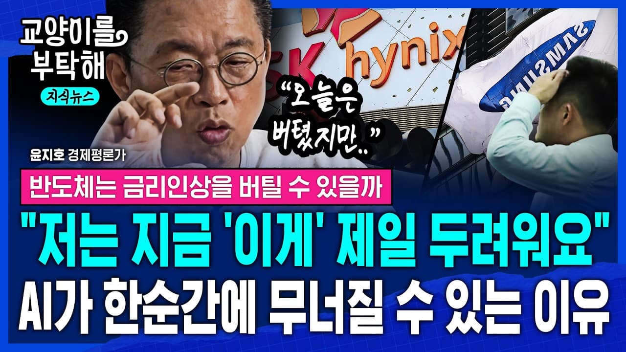 [지식뉴스] "저는 지금 ''이게'' 제일 두려워요"..반도체 사상 최대 실적에도 불안하다? AI 생태계가 한순간에 무너질 수 있는 진짜 이유 (ft.윤지호) / 교양이를 부탁해