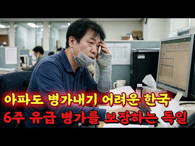아플거면 지난주에 미리 말했어야지.
