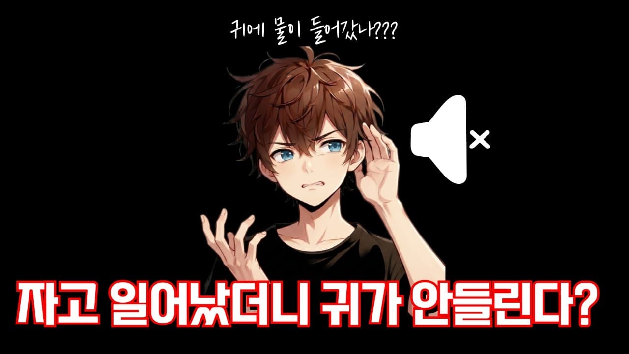 자고 일어났더니 귀가 안들린다? 저음성 난청 후기