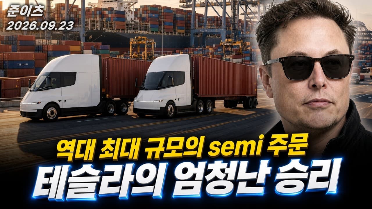 테슬라의 엄청난 승리. 역대 최대 규모의 Semi 주문