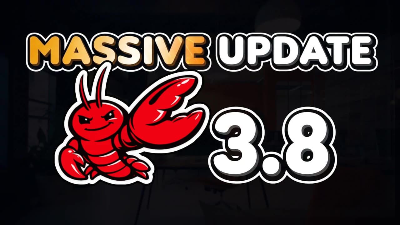 The Biggest OpenClaw Update Yet... (Ver 3.8 Full Breakdown)