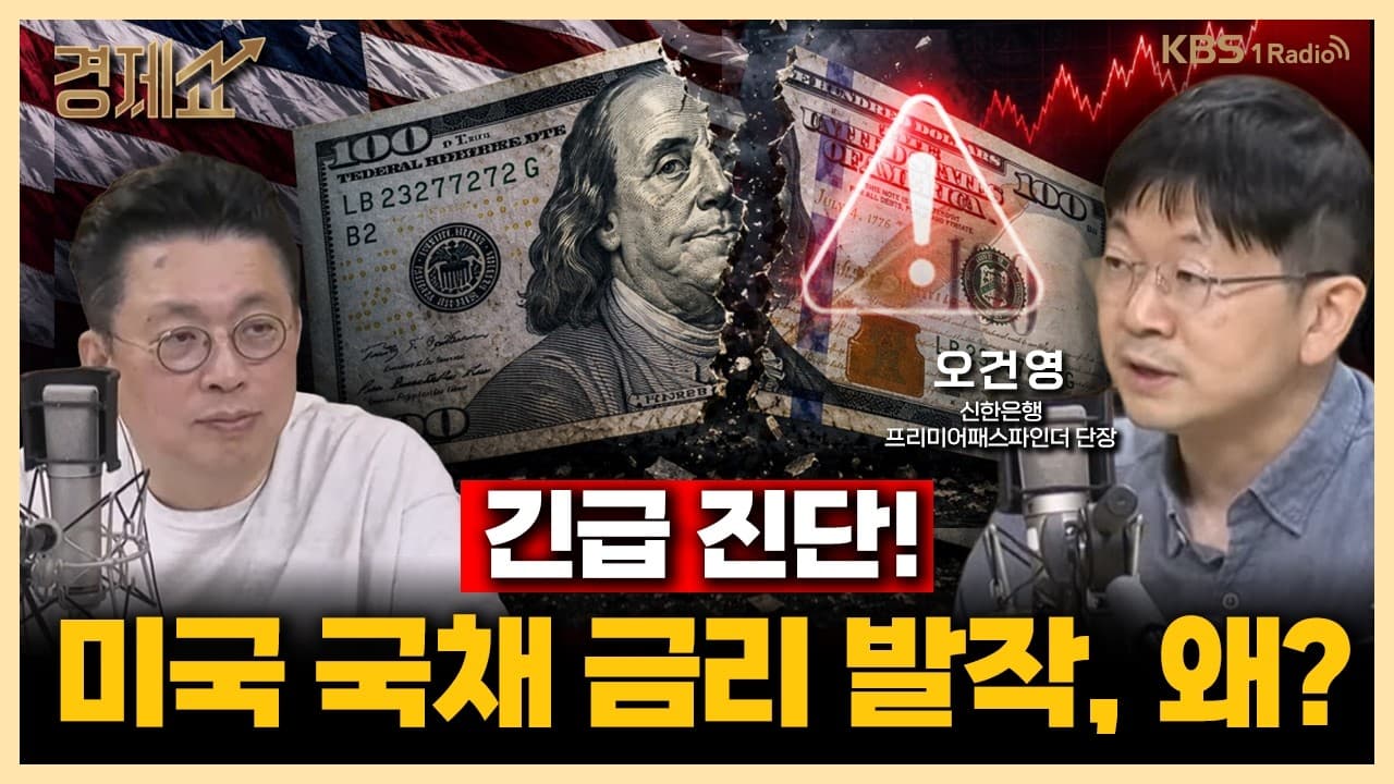 미국 10년물 국채금리 4.5%돌파, 시장 급락한 이유는? with. 오건영 신한은행 프리미어패스파인더 단장｜윤지호의 경제쇼｜KBS 260515 방송