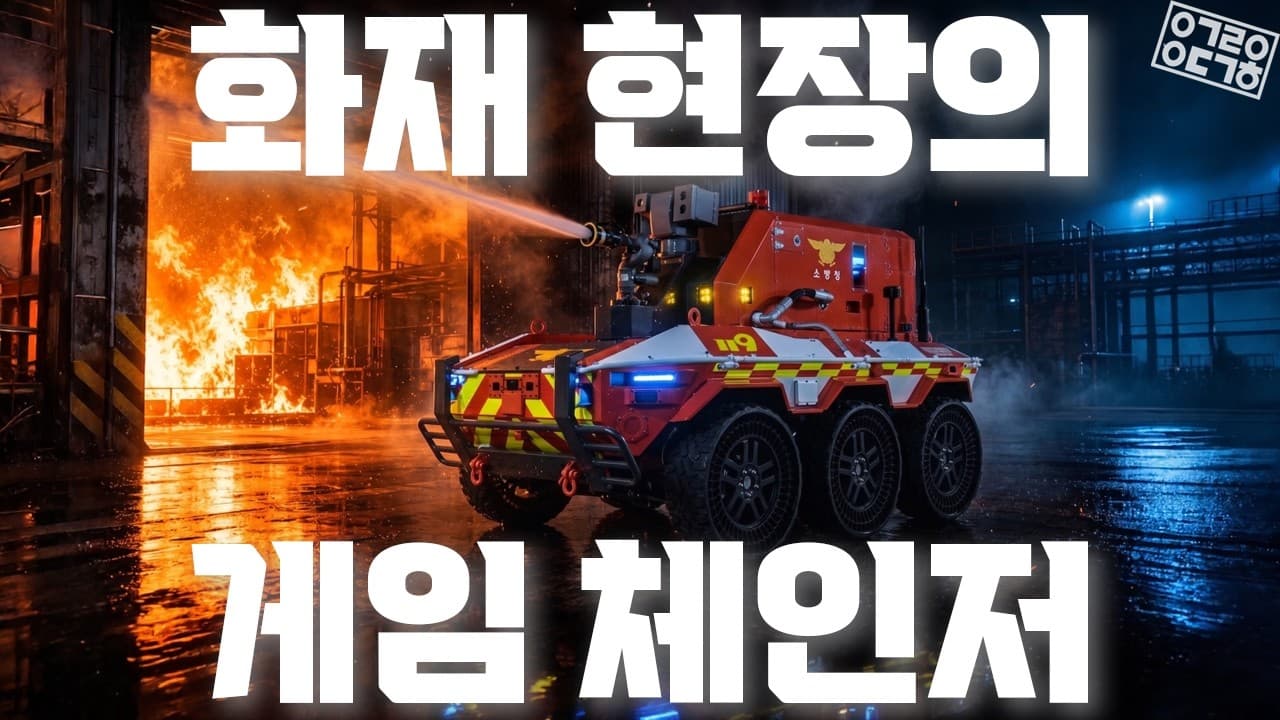 물류창고·지하주차장 화재 완벽 대응? 화재 현장을 바꿀 소방계의 게임 체인저 무인소방로봇!!