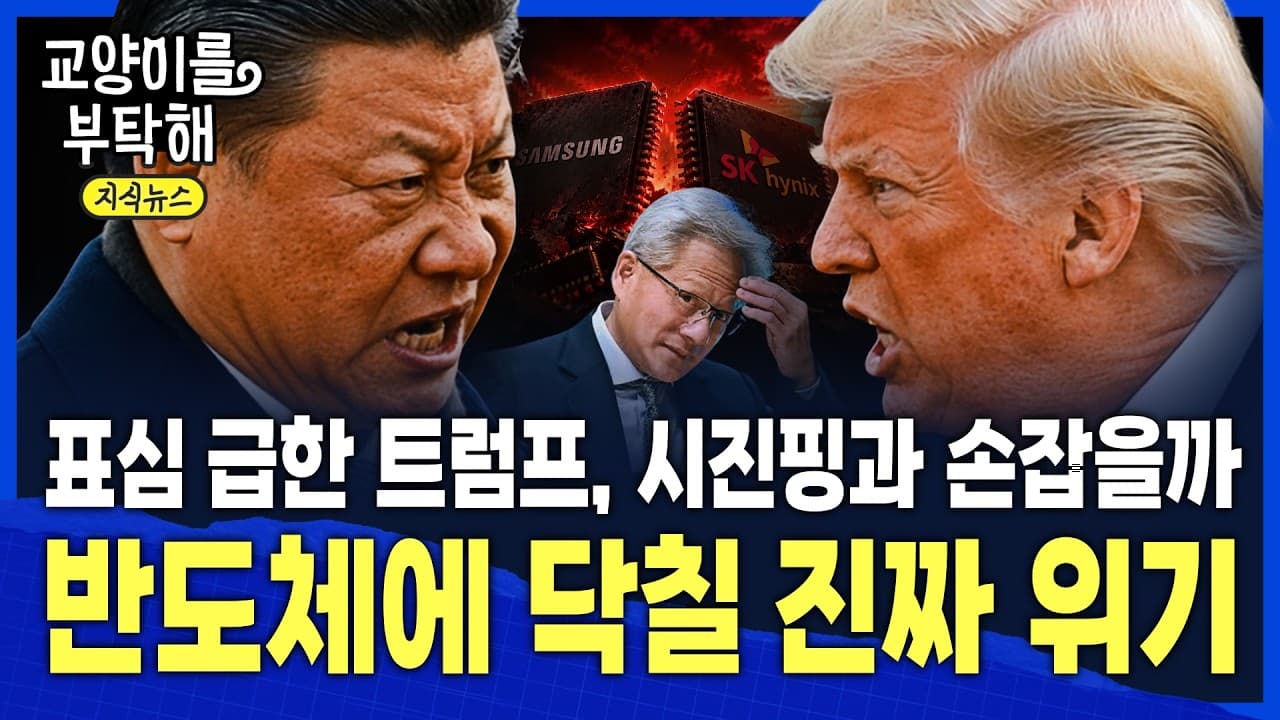 [지식뉴스] "표심 급한 트럼프" 결국 시진핑과 손잡을까...미중 패권 전쟁 속 반도체에 닥칠 진짜 위기 / 교양이를 부탁해