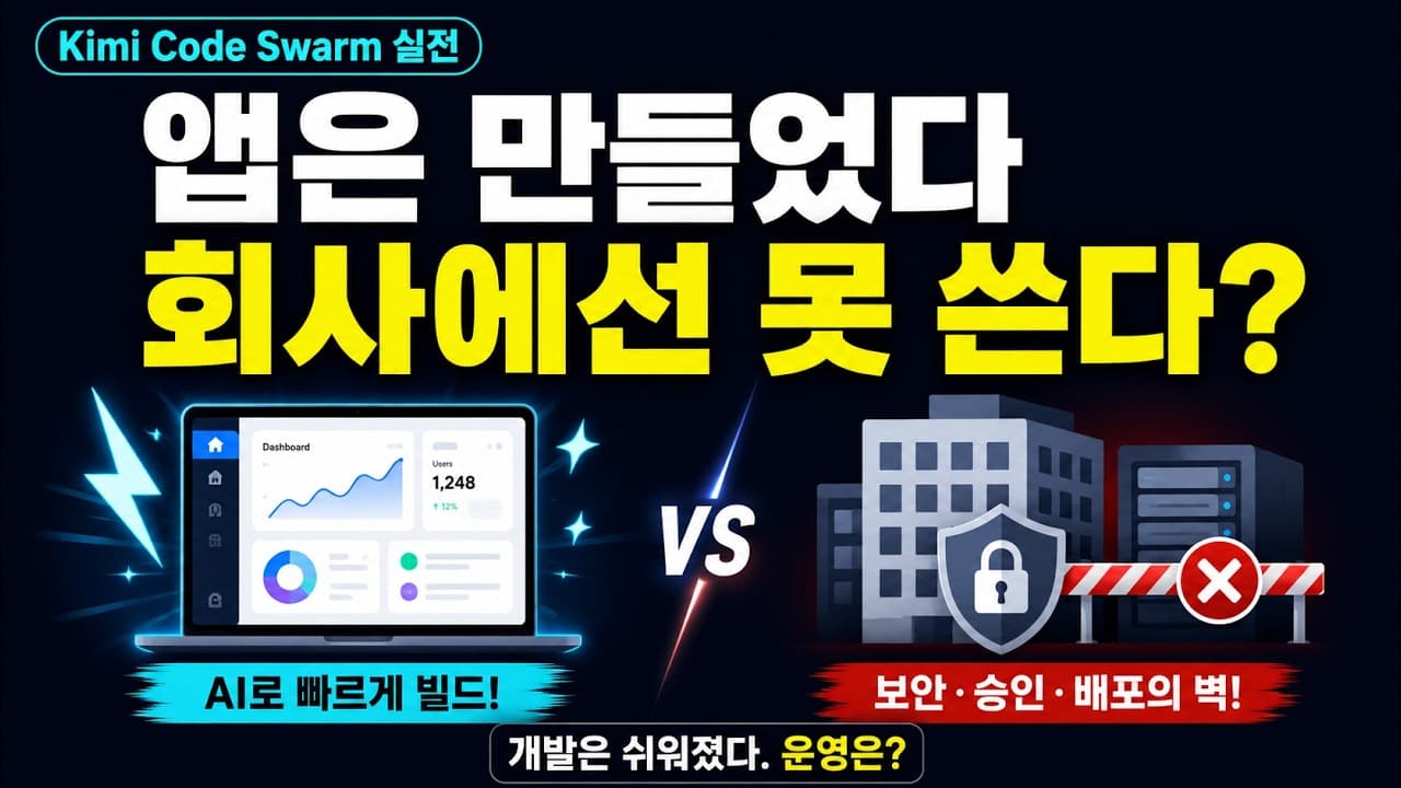 AI가 앱은 뚝딱 만들었는데…회사에서는 왜 못 쓸까?