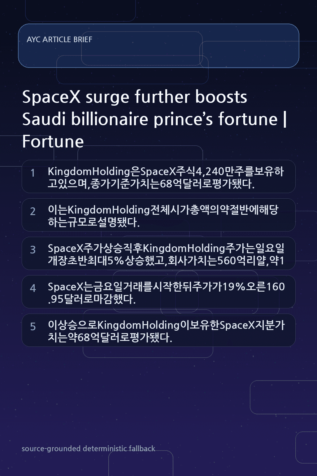 SpaceX surge further boosts Saudi billionaire prince’s fortune