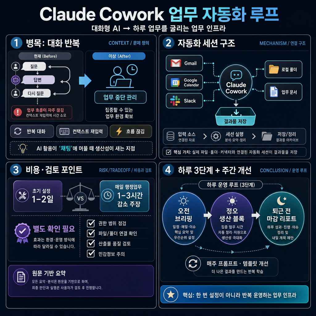 How to Automate Your Entire Workflow Using Claude Cowork (Full Course) 내용을 설명하는 본문 이미지