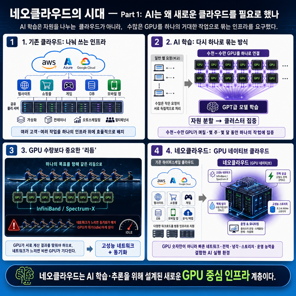 The Age of Neoclouds — Part 1: Why AI Needed a New Kind of Cloud 내용을 설명하는 본문 이미지