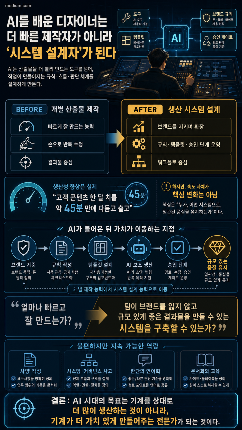 Learning AI Didn’t Make Me a Faster Designer. It’s Turning Me Into a Different One. 내용을 설명하는 본문 이미지