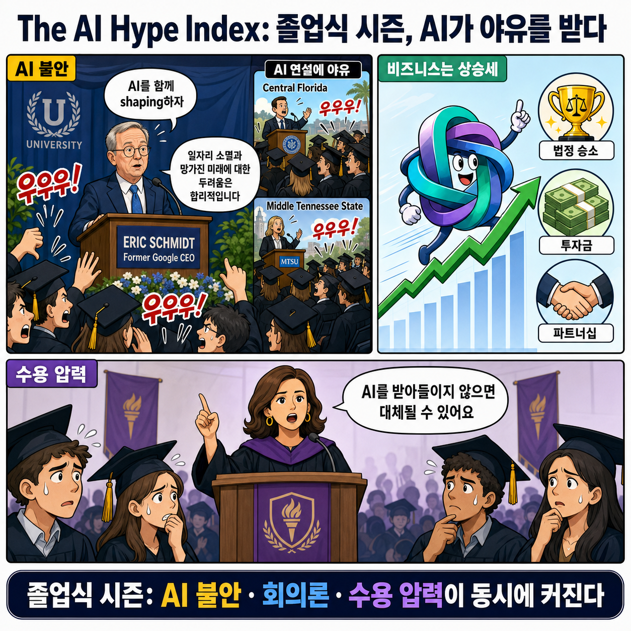 The AI Hype Index: AI gets booed in graduation season 내용을 설명하는 본문 이미지