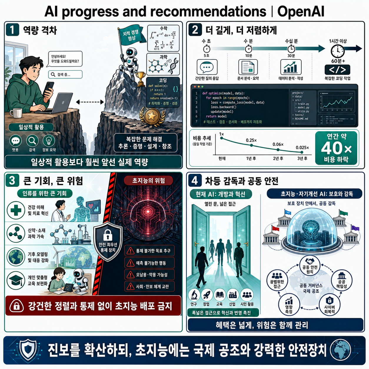 AI progress and recommendations 내용을 설명하는 본문 이미지