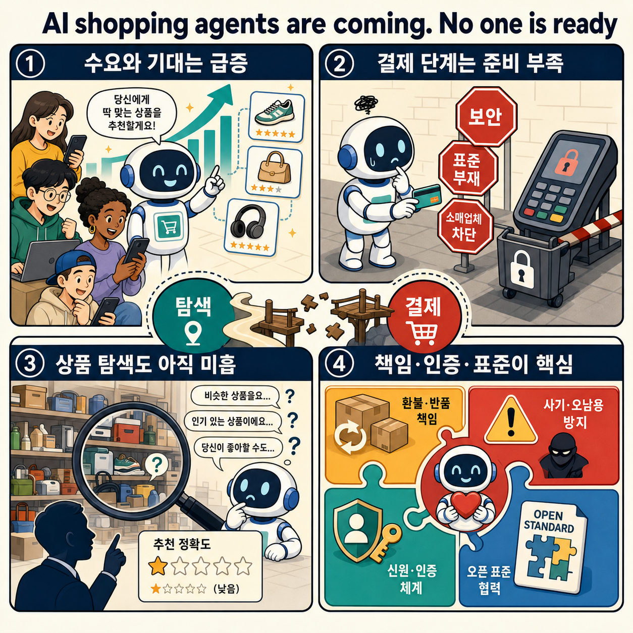 AI shopping agents are coming. No one is ready for them 내용을 설명하는 본문 이미지
