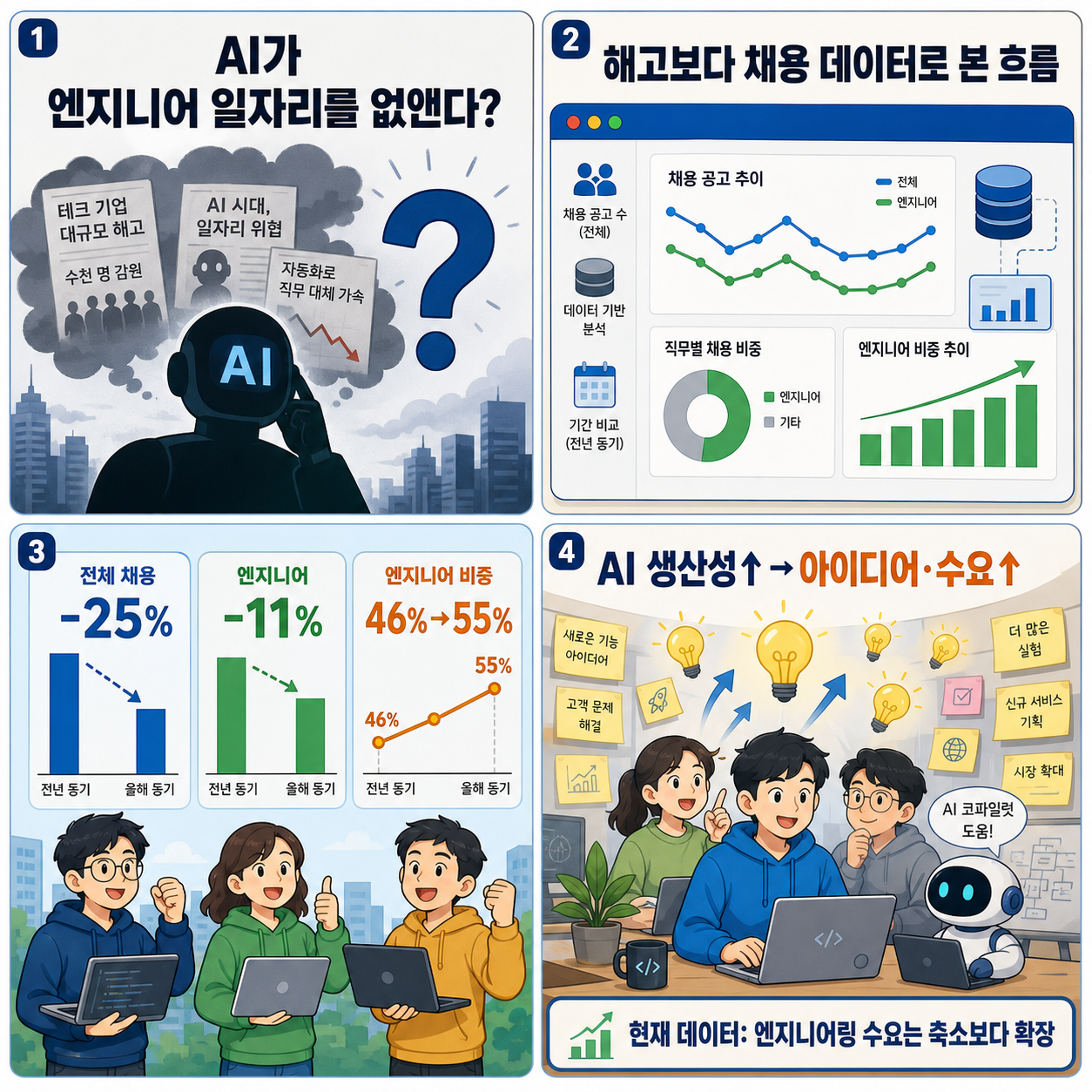 AI was supposed to kill engineering jobs, but new data suggests they're the most resilient 내용을 설명하는 본문 이미지