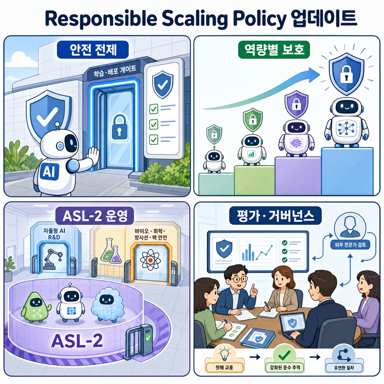 Announcing our updated Responsible Scaling Policy 내용을 설명하는 본문 이미지