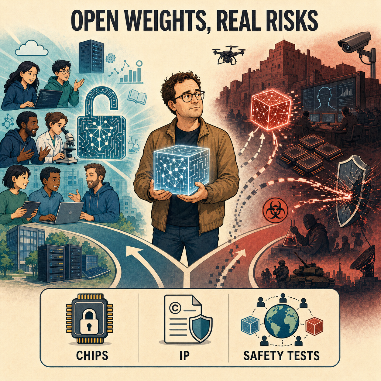 Anthropic’s Dario Amodei responds: doesn’t oppose open-weight models, but fears Chinese AI 내용을 설명하는 본문 이미지