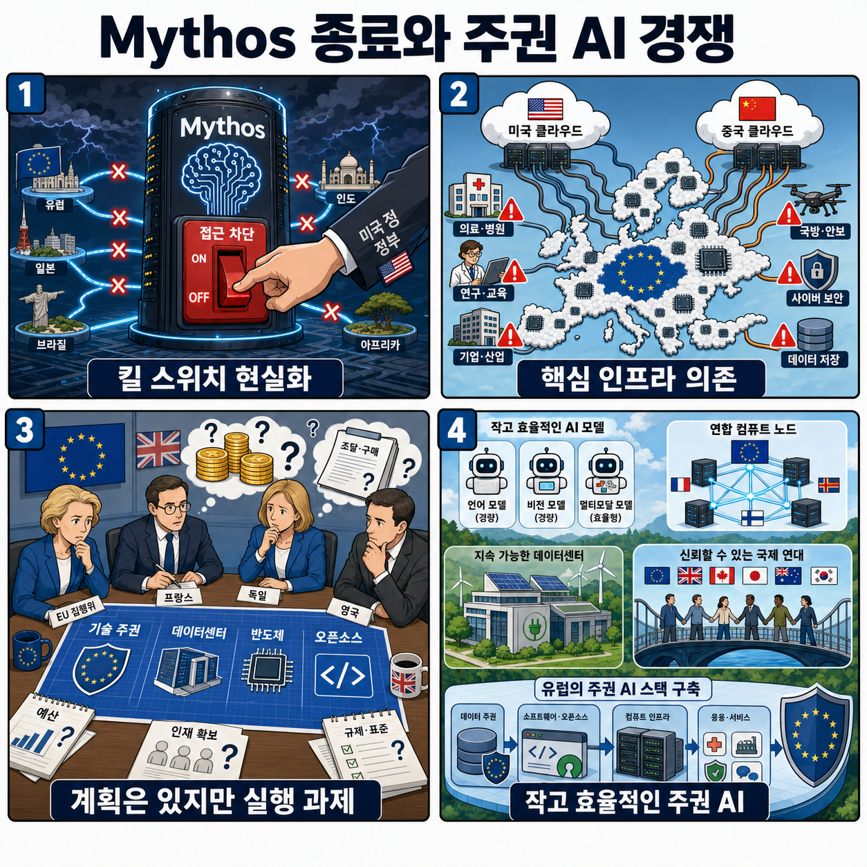 The shutdown of Anthropic’s Mythos model sparks a global scramble for sovereign AI 내용을 설명하는 본문 이미지