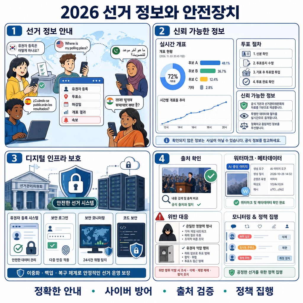 Election information and safeguards in 2026 내용을 설명하는 본문 이미지
