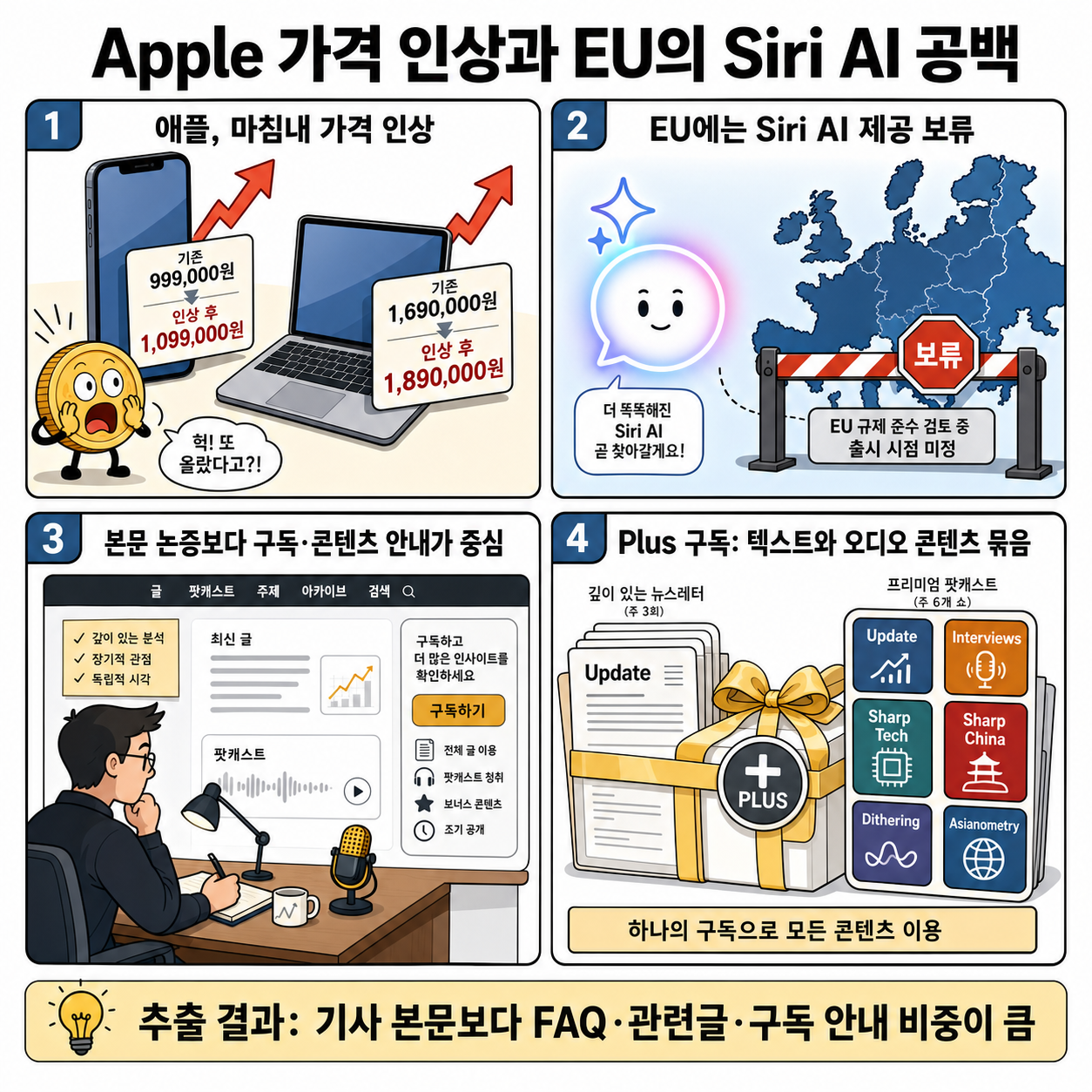 Apple Price Increases, Apple Intelligence and the E.U. – Stratechery by Ben Thompson 내용을 설명하는 본문 이미지