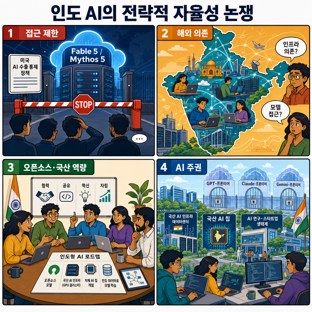 As Anthropic suspends access to new models, India debates its AI future 내용을 설명하는 본문 이미지