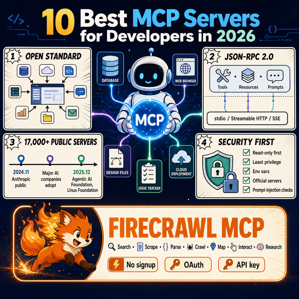 10 Best MCP Servers for Developers in 2026 내용을 설명하는 본문 이미지