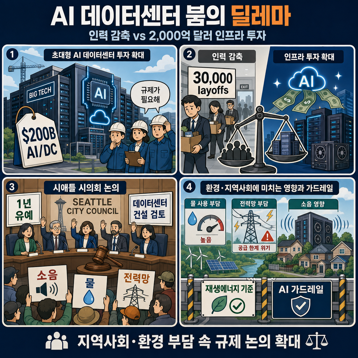 ‘Big Tech is desperate’: Amazon engineers are calling out the tech giant for its $200 billion in data center spending after slashing 30,000 workers 내용을 설명하는 본문 이미지