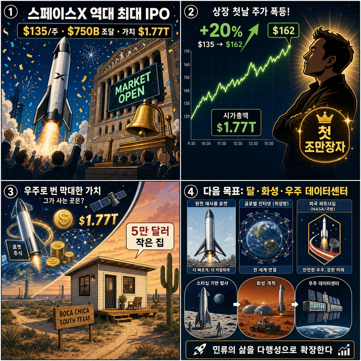 With SpaceX IPO, Elon Musk is the first trillionaire—but mostly lives in a tiny home in south Texas 내용을 설명하는 본문 이미지