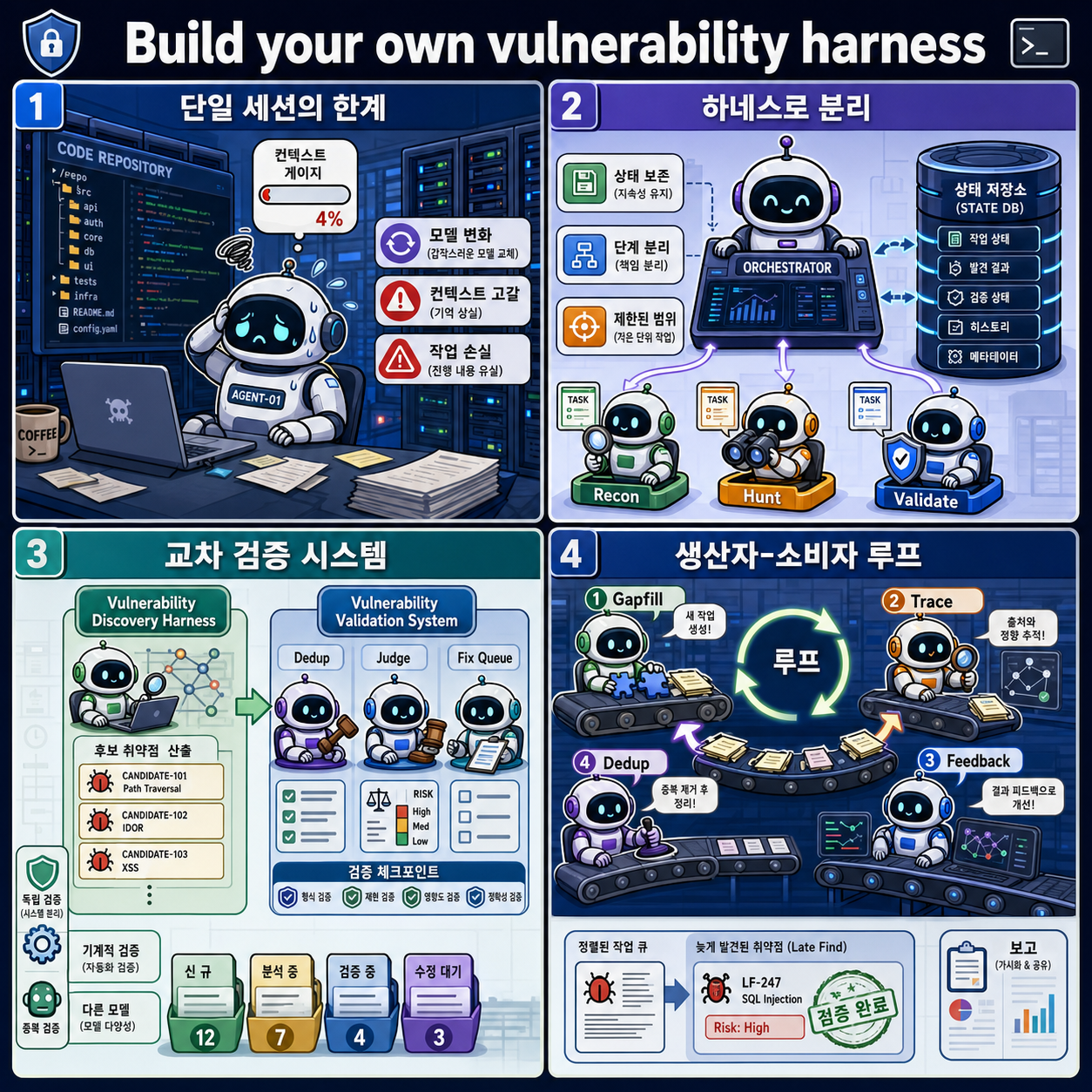 Build your own vulnerability harness 내용을 설명하는 본문 이미지