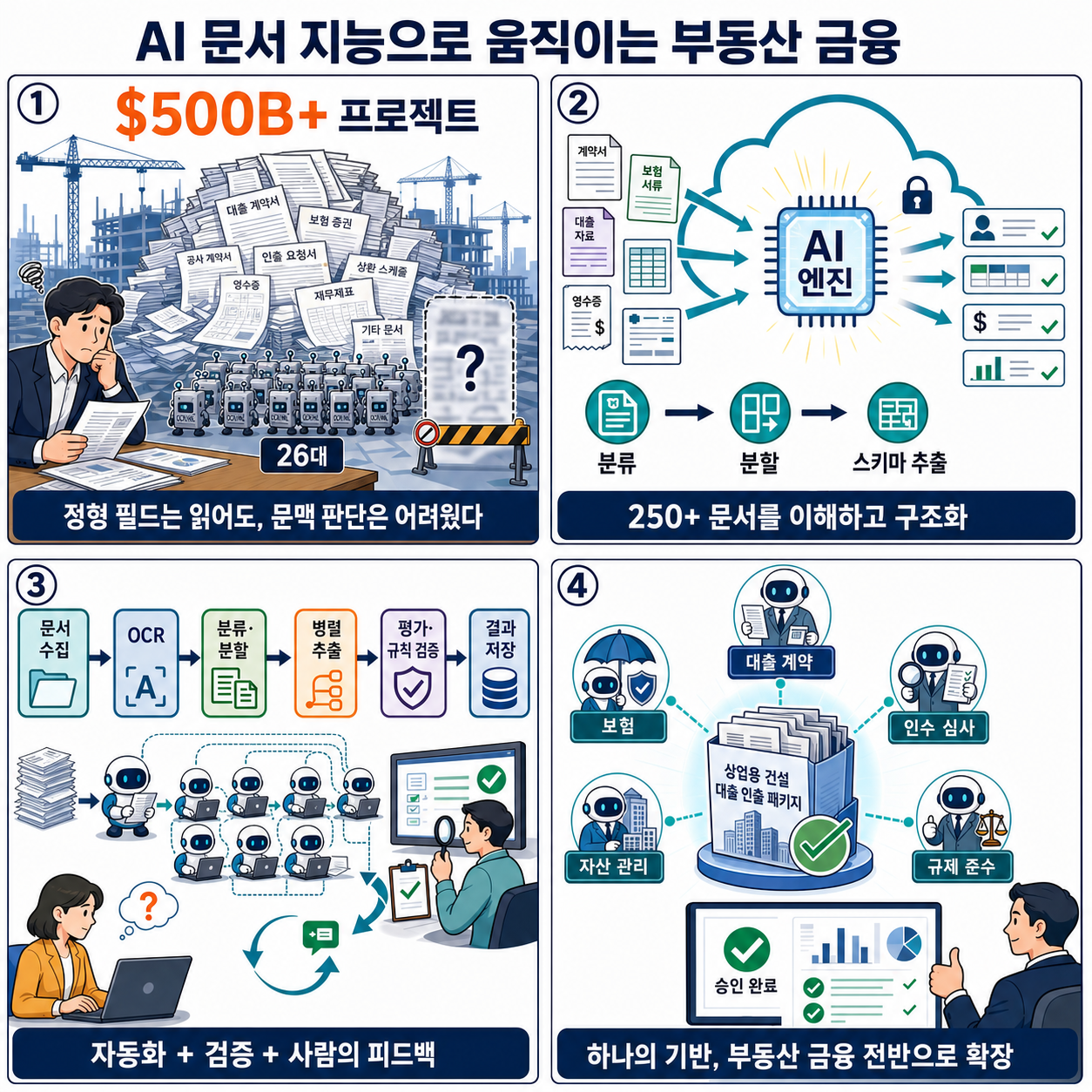 Built Technologies builds an AI-powered document intelligence solution on AWS to power agents across real estate finance 내용을 설명하는 본문 이미지