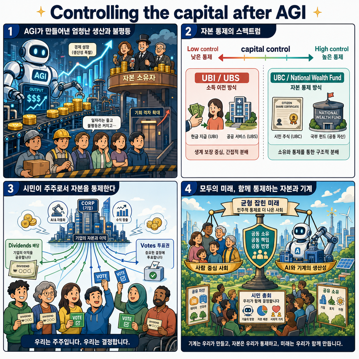 Controlling the capital after AGI 내용을 설명하는 본문 이미지