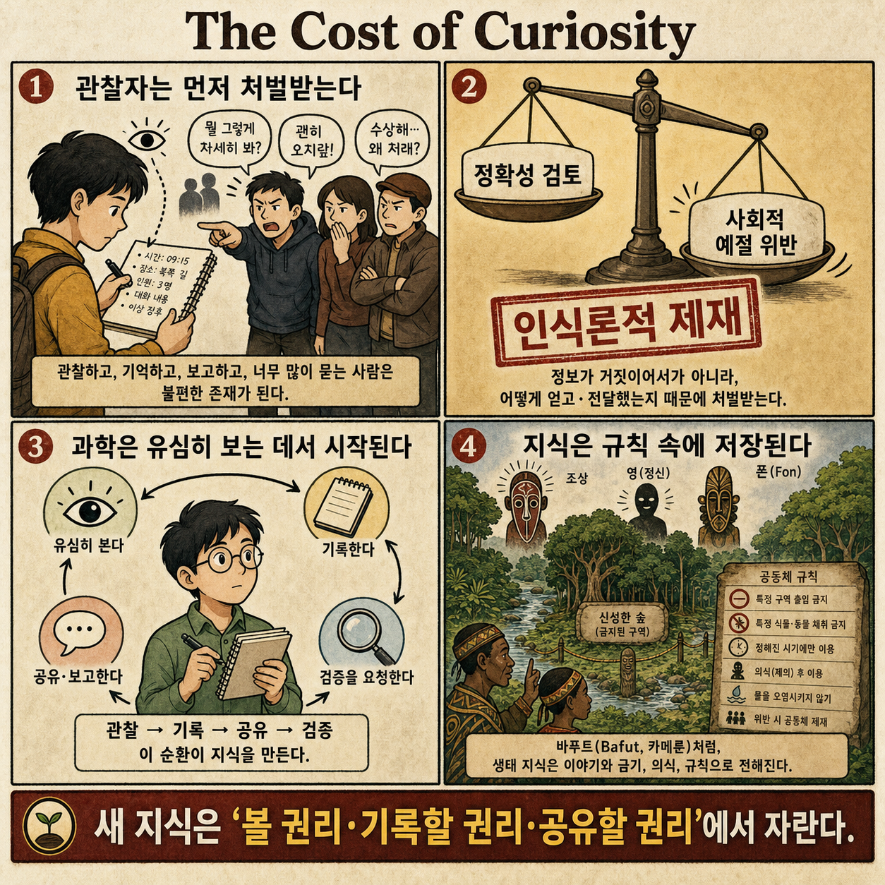 The Cost of Curiosity 내용을 설명하는 본문 이미지