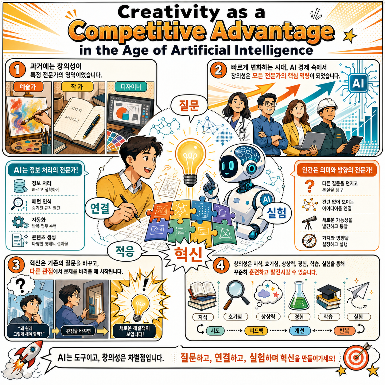 Creativity as a Competitive Advantage in the Age of Artificial Intelligence 내용을 설명하는 본문 이미지