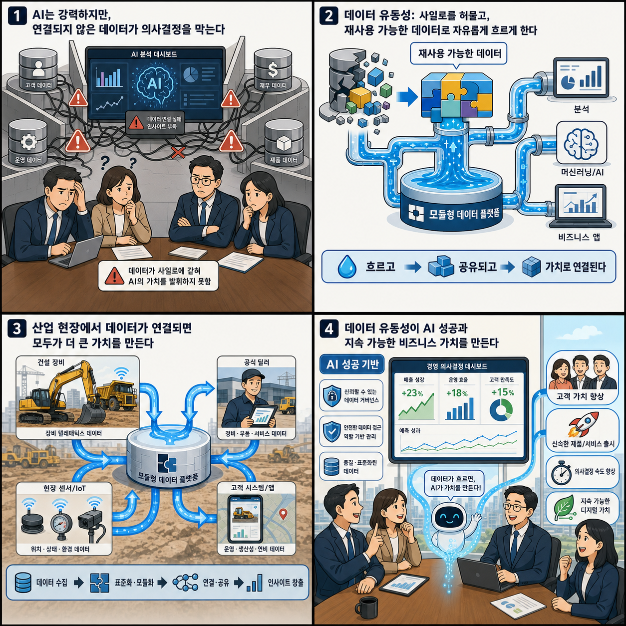 Data liquidity leads to AI success 내용을 설명하는 본문 이미지